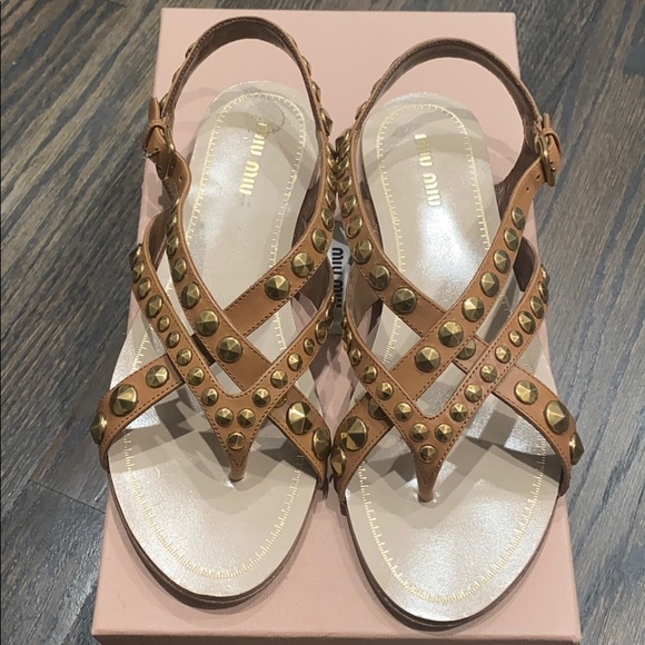 Miu Miu Shoes - Miu Miu Vitello Sandal